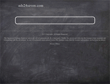 Tablet Screenshot of ads24seven.com